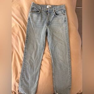 AGOLDE Riley High Rise Straight Crop